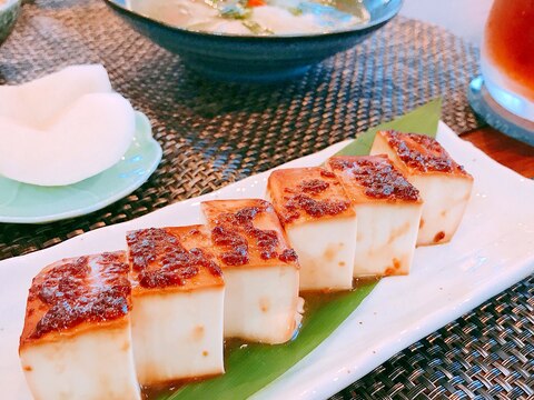 旨味たっぷり♡豆腐の醤油麹漬け焼き